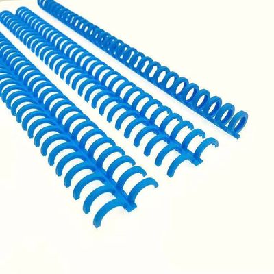 Blue ABS PP Plastic Ring Spiral Plastic Binding Clip For Folder Notebook